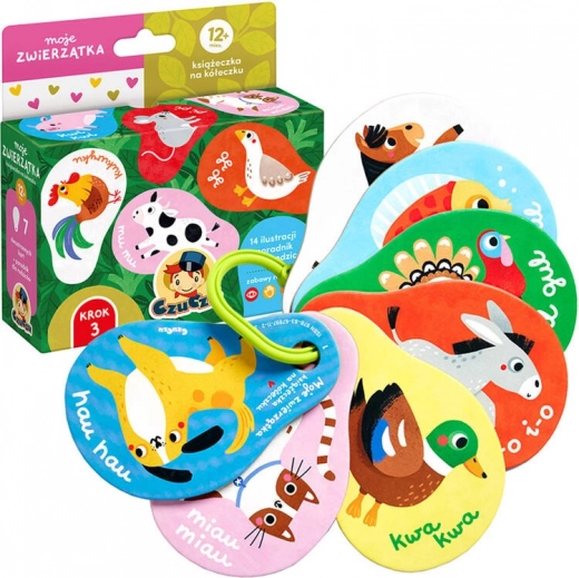CzuCzu mes petits animaux livre à anneau 12m+