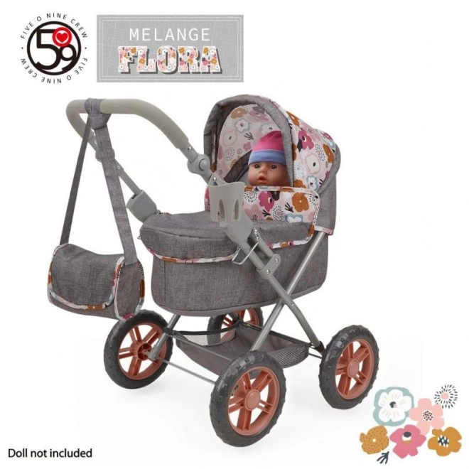 Poussette pour poupées avec sac