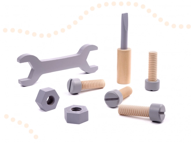 Atelier en bois avec outils