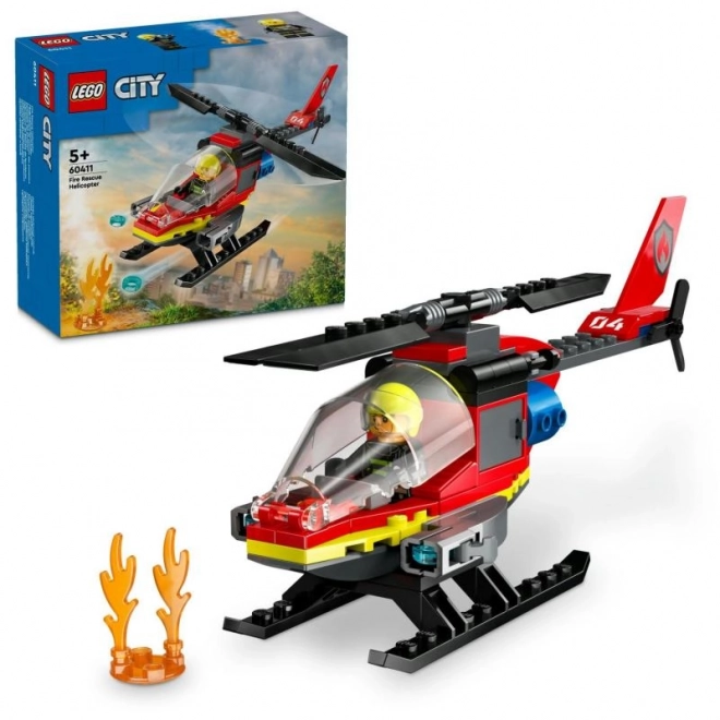 LEGO® City 60411 Hélicoptère de secours des pompiers