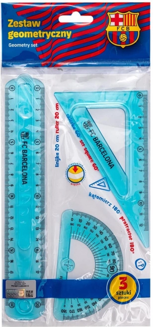 ASTRA Set de règles FC Barcelone 3 pcs