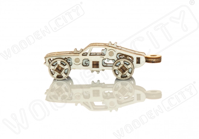 Puzzle 3D en bois mini set voiture de sport