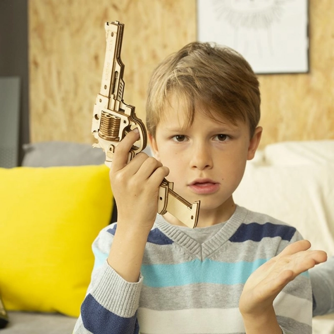 Puzzle mécanique en bois 3D Revolver Corsac RoboTime