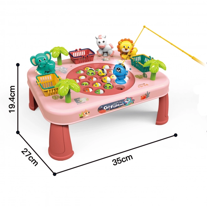 Jeu d’adresse Pêche Table Interactive Rose