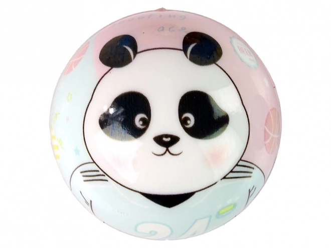 Balle colorée avec illustration de panda pour enfants 7 cm