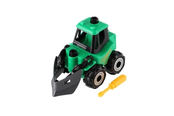 Jeu de construction auto en plastique avec roue libre