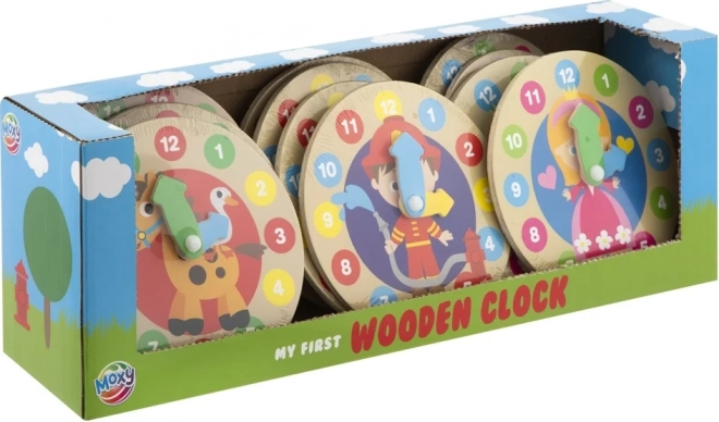 GRAFIX Mes premières horloges en bois Girafe