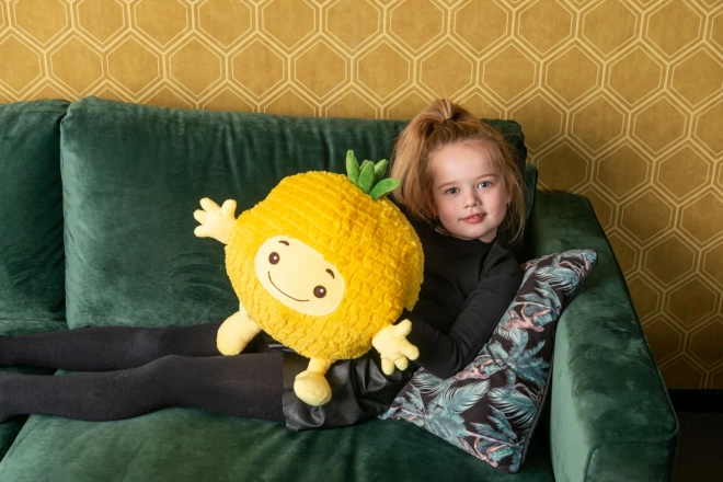 Cozy Noxxiez HW751 Ananas - coussin chauffant en peluche 3 en 1