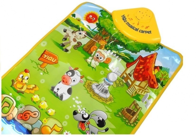Tapis éducatif et musical avec sons d'animaux de la ferme