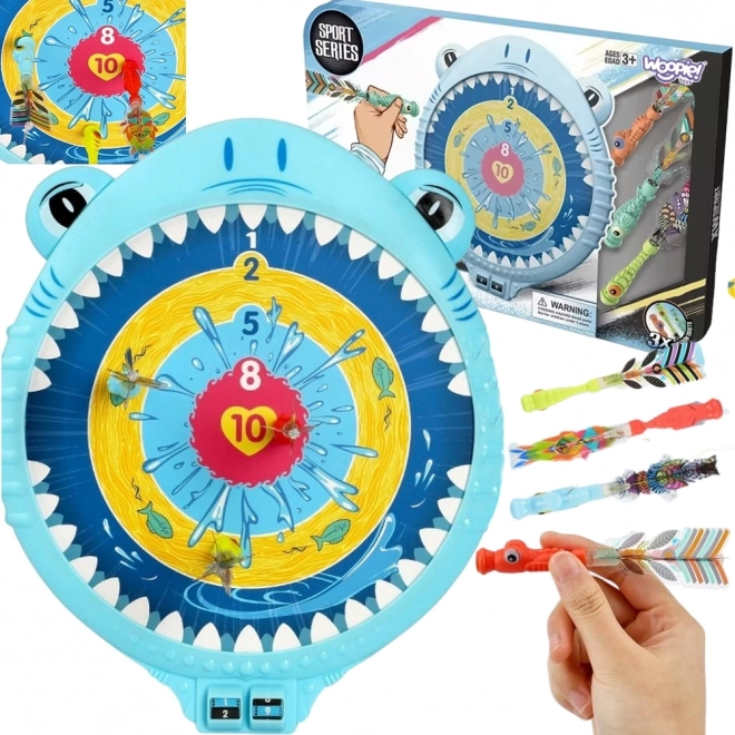 Ensemble de jeu de fléchettes magnétiques Requin Joyeux