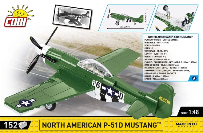 Kit de montage d'avion P-51D Mustang COBI