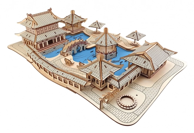 Puzzle 3D en bois Woodcraft Jardins de Suzhou