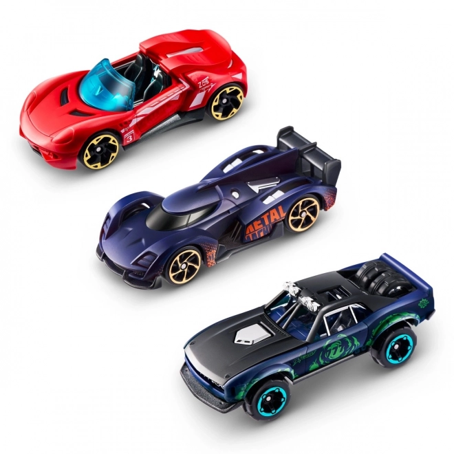 ZURU Metal Machines - Paquet de 3 voitures changeant de couleur