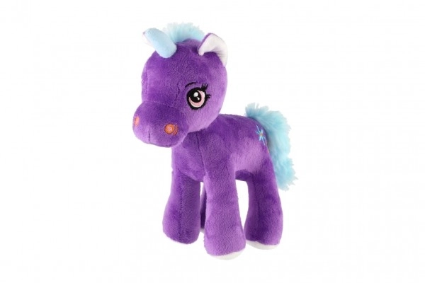 Licorne violette en peluche 20 cm