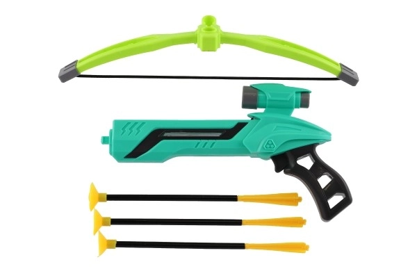 Pistolet/arc avec ventouses en plastique 25cm + 3 flèches dans une boîte de 36x21x5cm