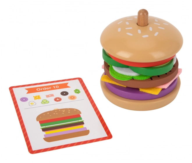 Restaurant de burgers en bois WOOPIE GREEN pour enfants