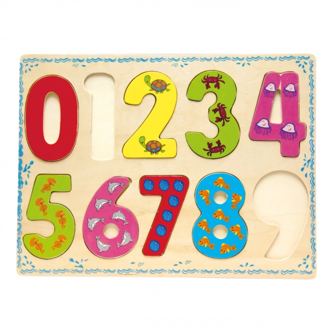 Puzzle de comptage en bois Bino Jouets