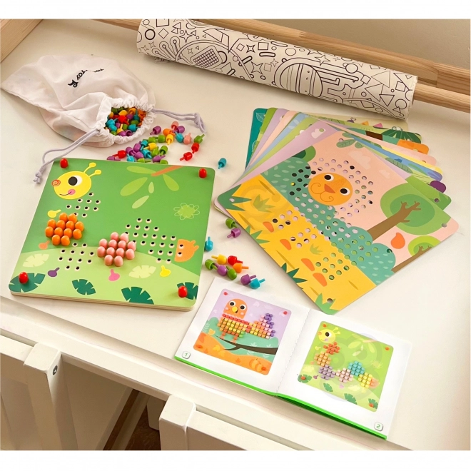 Puzzle en bois avec chevilles de Tooky Toy