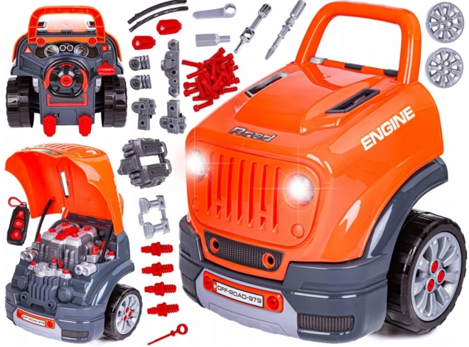 Maître Moteur DIY - kit pour petit mécanicien orange