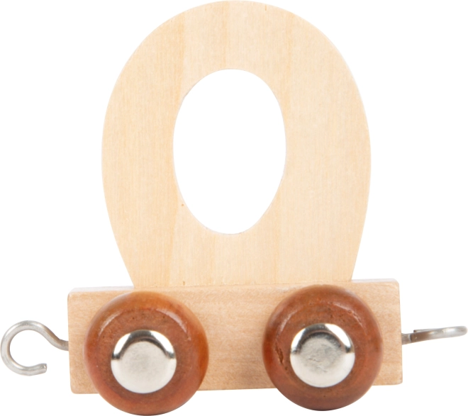 Wagon en bois avec la lettre O pour circuits de train small foot