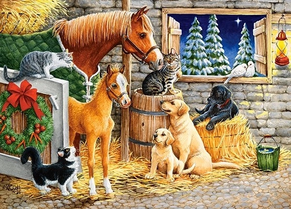 Puzzle 120 pièces Gathering Friends