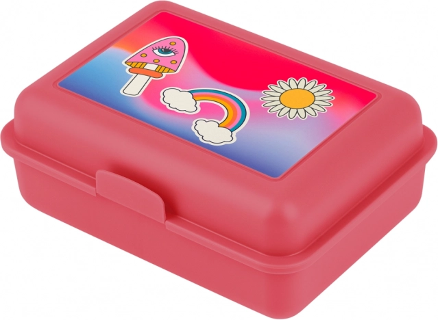 Boîte à goûter avec arc-en-ciel rouge BAAGL