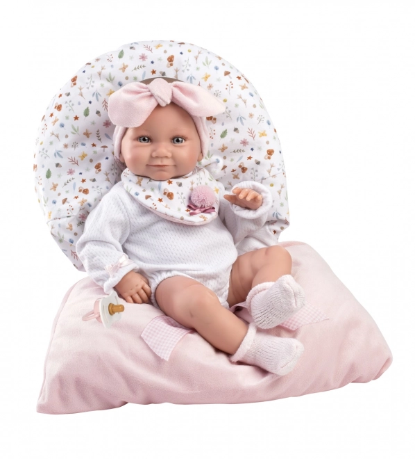Llorens 73901 NOUVEAU-NÉ FILLETTE - poupée réaliste bébé avec corps tout en vinyle - 40 cm
