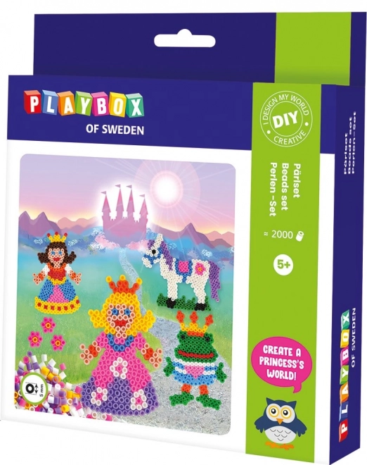 PLAYBOX Perles à repasser Set de Princesses 2000 pièces