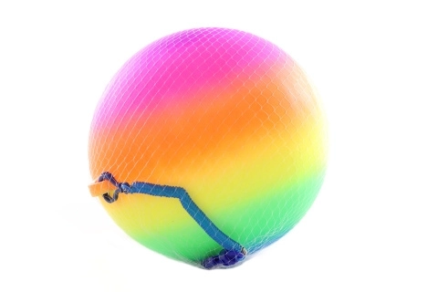 Ballon arc-en-ciel avec mousqueton 20 cm