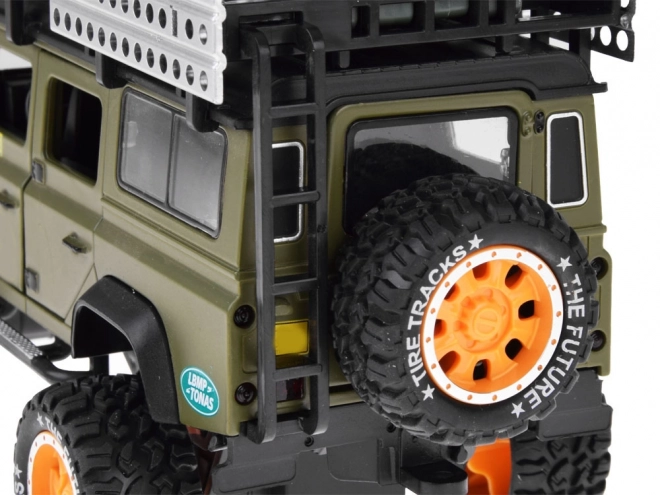 Voiture tout terrain en métal avec son et lumières LED