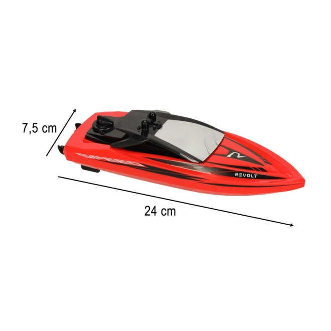 RC bateau rouge Revolt Q5 Galaxy