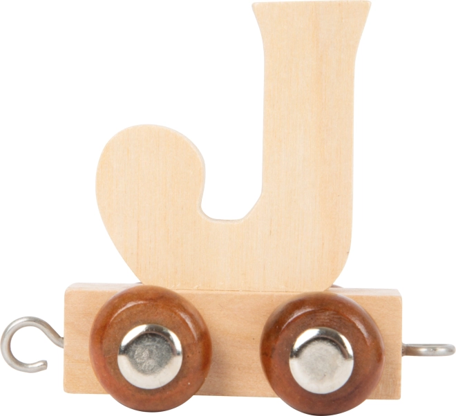 Wagon en bois avec la lettre J pour circuit de train SMALL FOOT