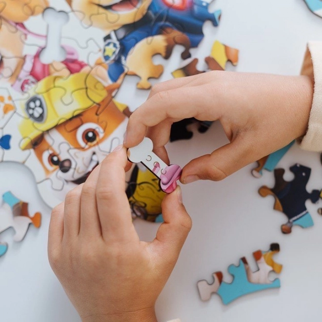Puzzle en bois réversible Pat' Patrouille 50 pièces