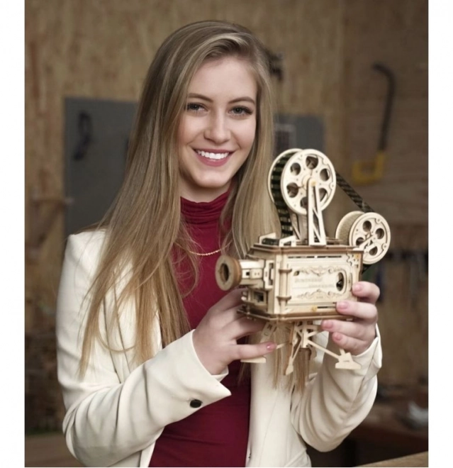 Puzzle mécanique en bois 3D RoboTime Projecteur de film