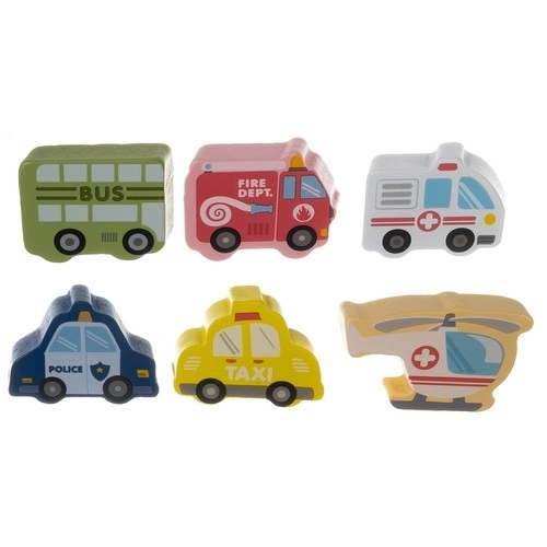 Ville en bois - Blocs colorés Kruzzel pour enfants