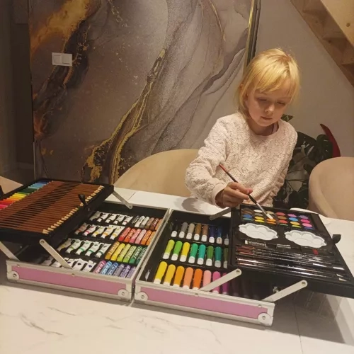 Grande valise de peinture avec licorne Maaleo 22768