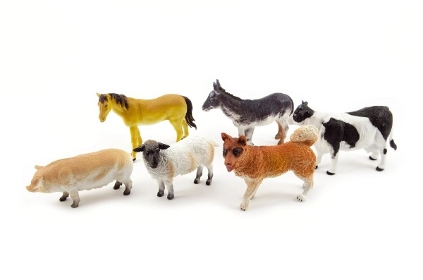 Animaux de la ferme en plastique 11cm assortis - 1 pièce