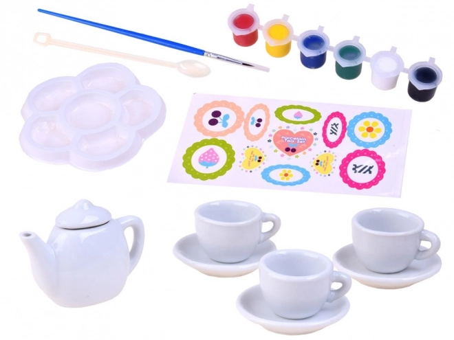 Ensemble de peinture pour service à thé
