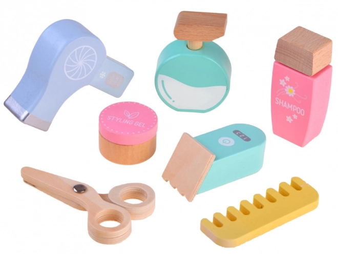 Ensemble de jouets en bois pour coiffeur Barber