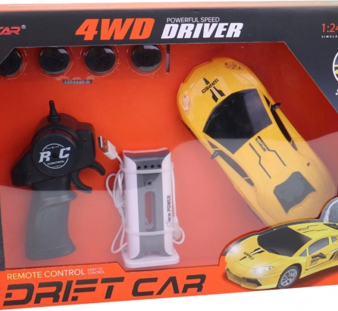 Voiture électrique télécommandée avec roues interchangeables et fonction de drift