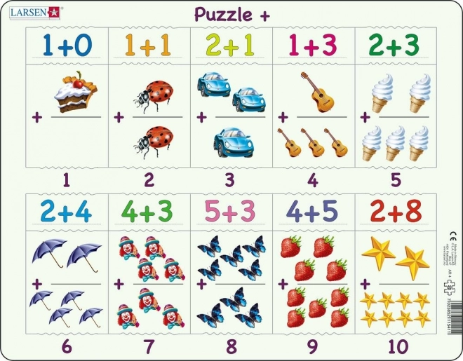Puzzle Larsen Addition avec Images 20 Pièces