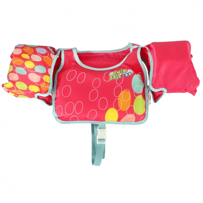 Veste de natation enfant rose avec manches Bestway 3-6 ans, 19-30 kg