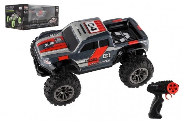 Auto RC Pick-Up Tout-Terrain gris-rouge