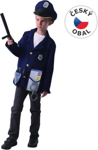 Déguisement de carnaval Policier pour enfants 130-140 cm