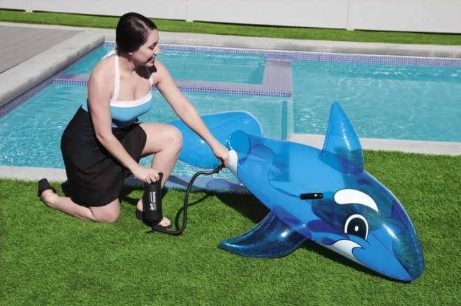 Dauphin flottant avec poignées Transparent 1,57 m x 94 cm