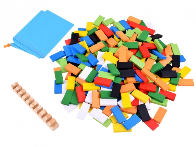 Dominos en bois colorés 300 pièces