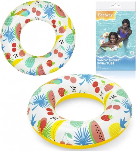 Bestway bouée gonflable motif fruits 61 cm – Jaune