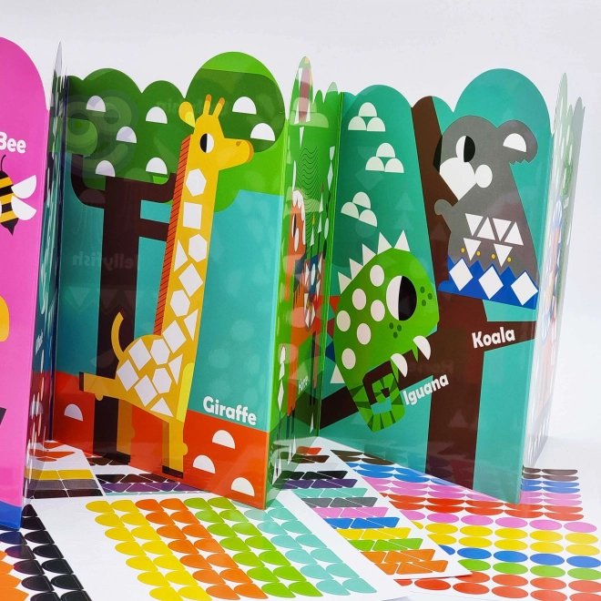 Autocollants géométriques animaux Woopie pour un apprentissage créatif