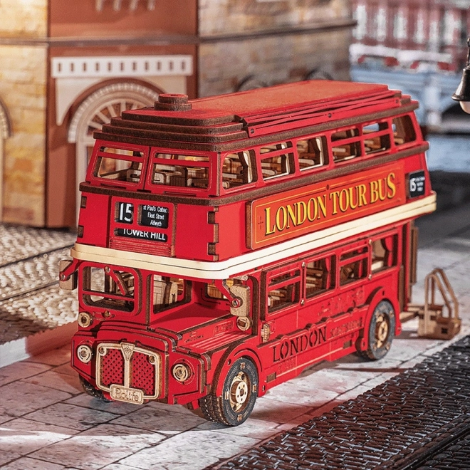 Puzzle en bois 3D bus à impériale londonien