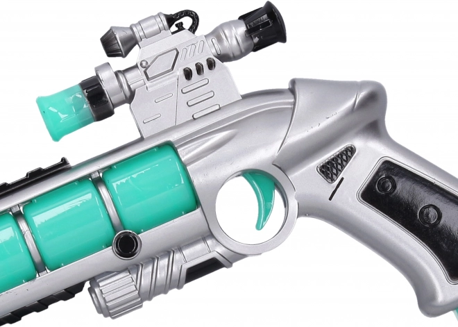 Pistolet spatial avec effets et projection 22 cm